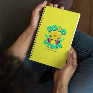 Good Vibes Spiral notebook