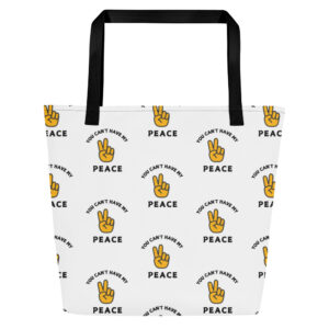 Peace All-Over Print Large Tote Bag