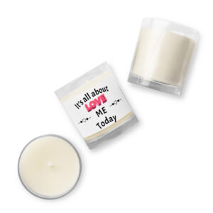 Love Glass jar soy wax candle