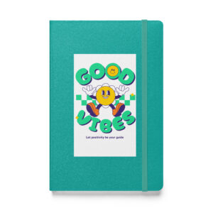 Good Vibes Hardcover bound notebook